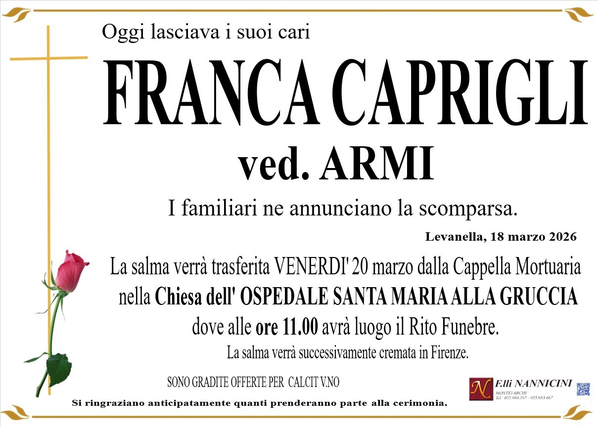 FRANCA CAPRIGLI