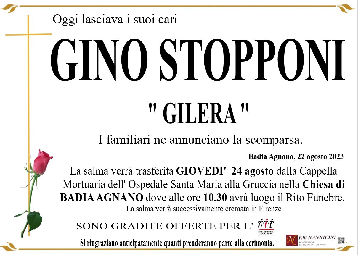GINO STOPPONI
