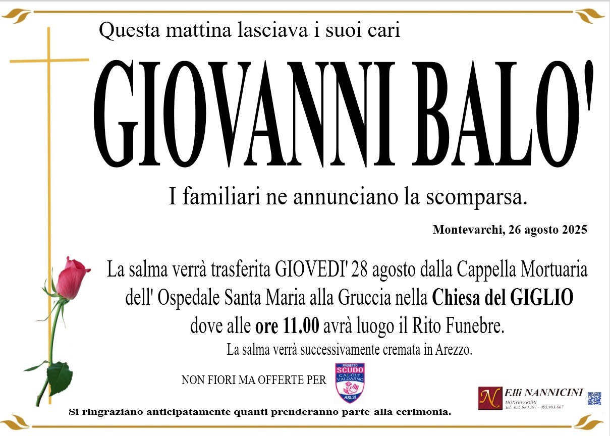 GIOVANNI BALO'