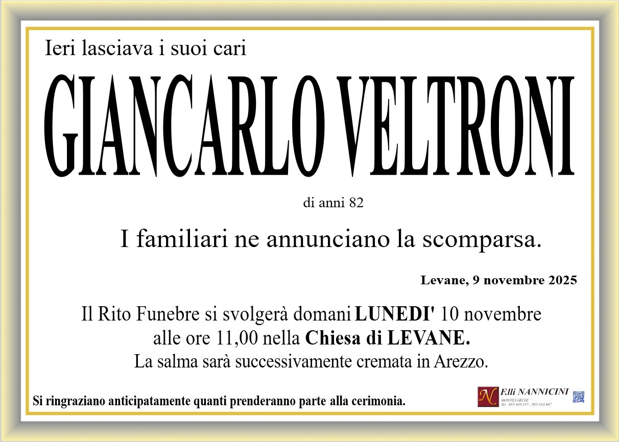 GIANCARLO VELTRONI