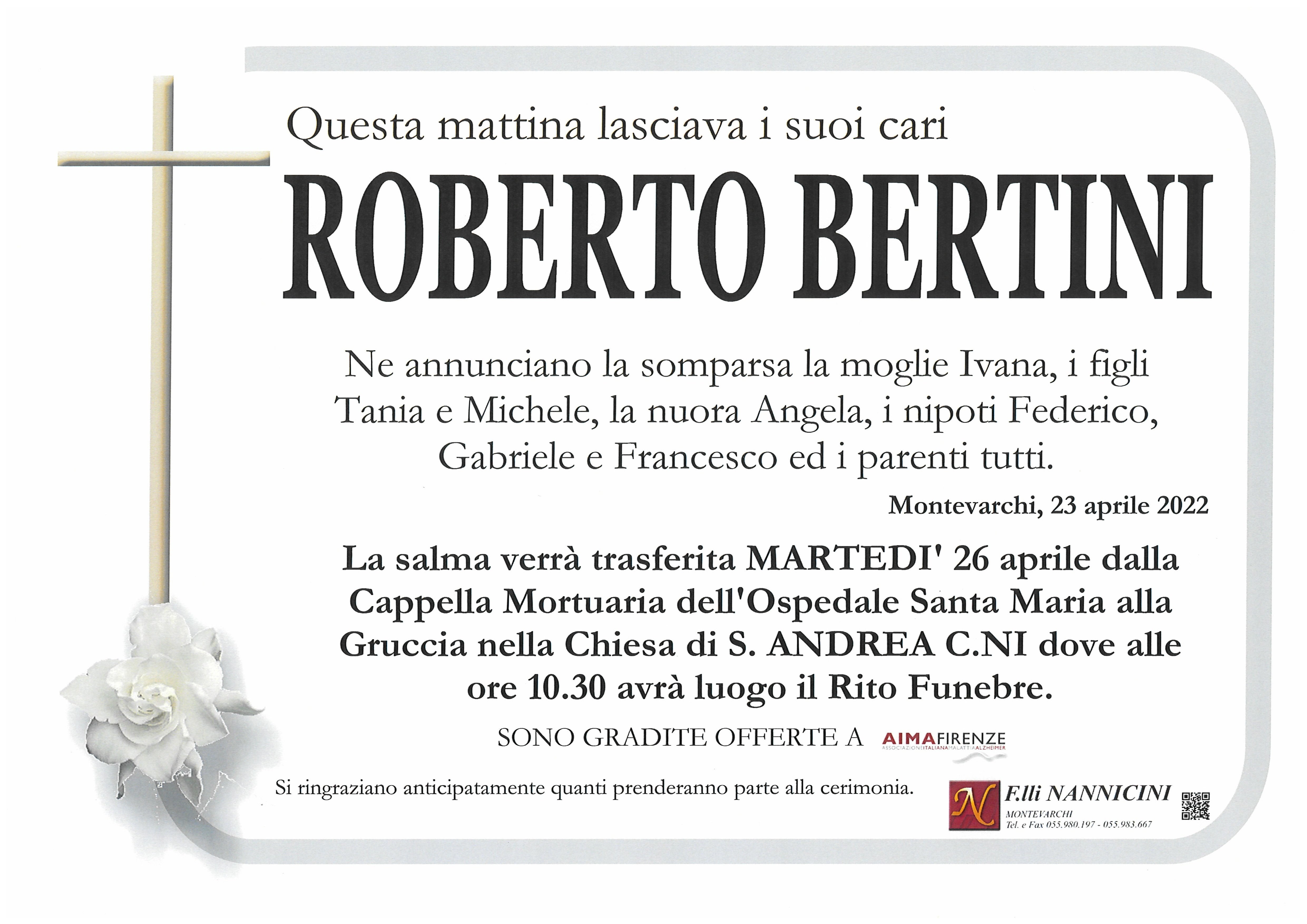 BERTINI ROBERTO