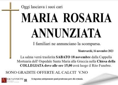 MARIA ROSARIA ANNUNZIATA
