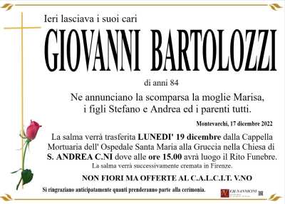 BARTOLOZZI GIANNI