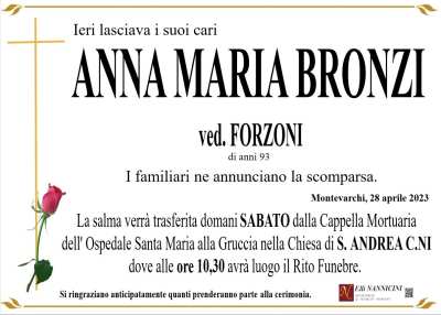 ANNA MARIA BRONZI