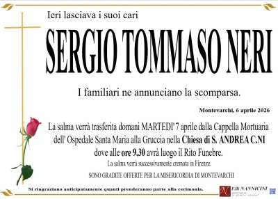 SERGIO TOMMASO NERI