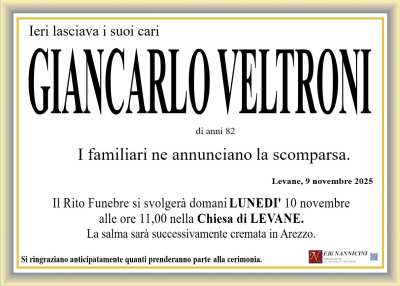 GIANCARLO VELTRONI