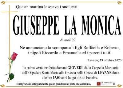 LA MONICA GIUSEPPE