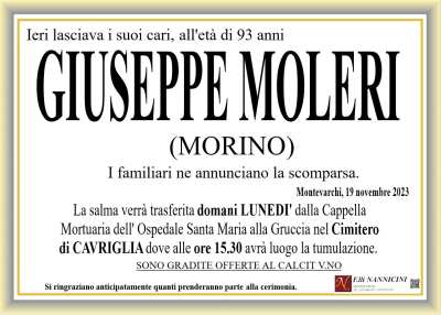 GIUSEPPE MOLERI