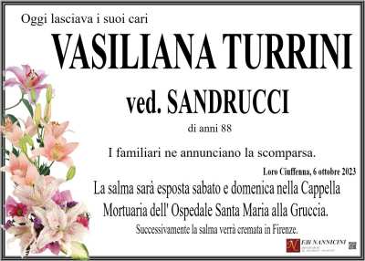 VASILIANA TURRINI  ved. SANDRUCCI