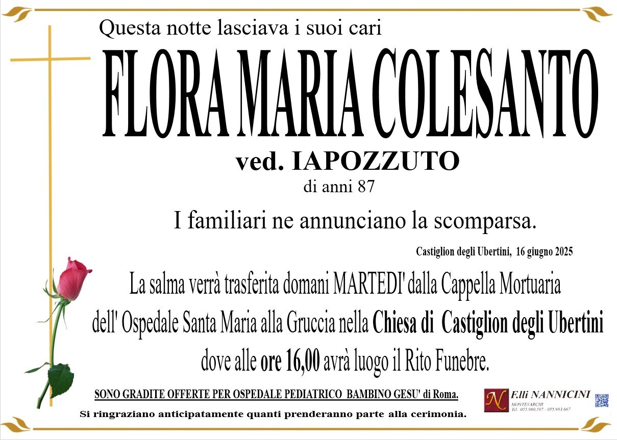 FLORA MARIA COLESANTO