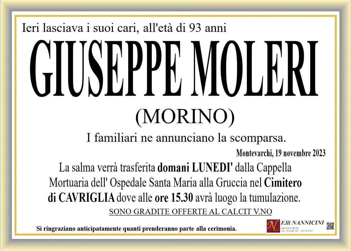 GIUSEPPE MOLERI