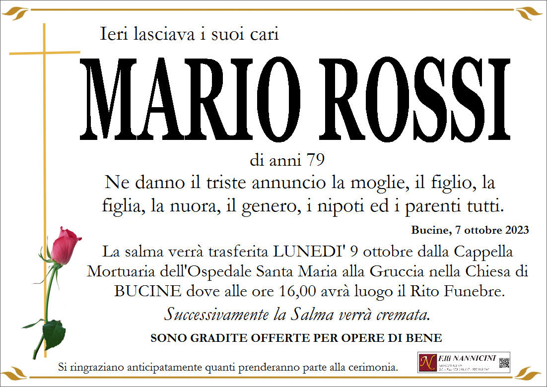 MARIO ROSSI